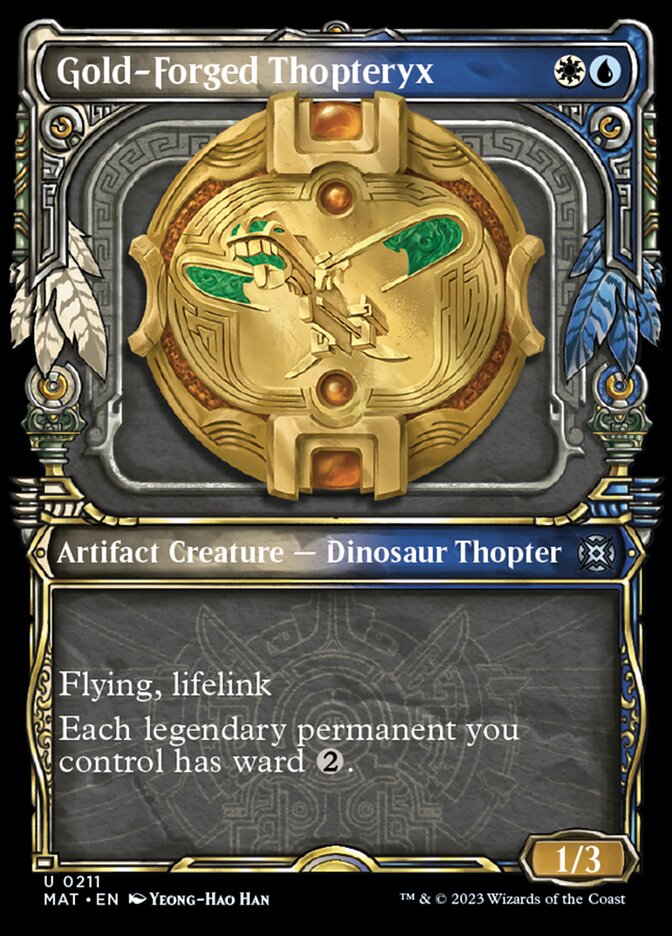 Gold-Forged Thopteryx (Showcase Halo Foil) [March of the Machine: The Aftermath] | Pegasus Games WI