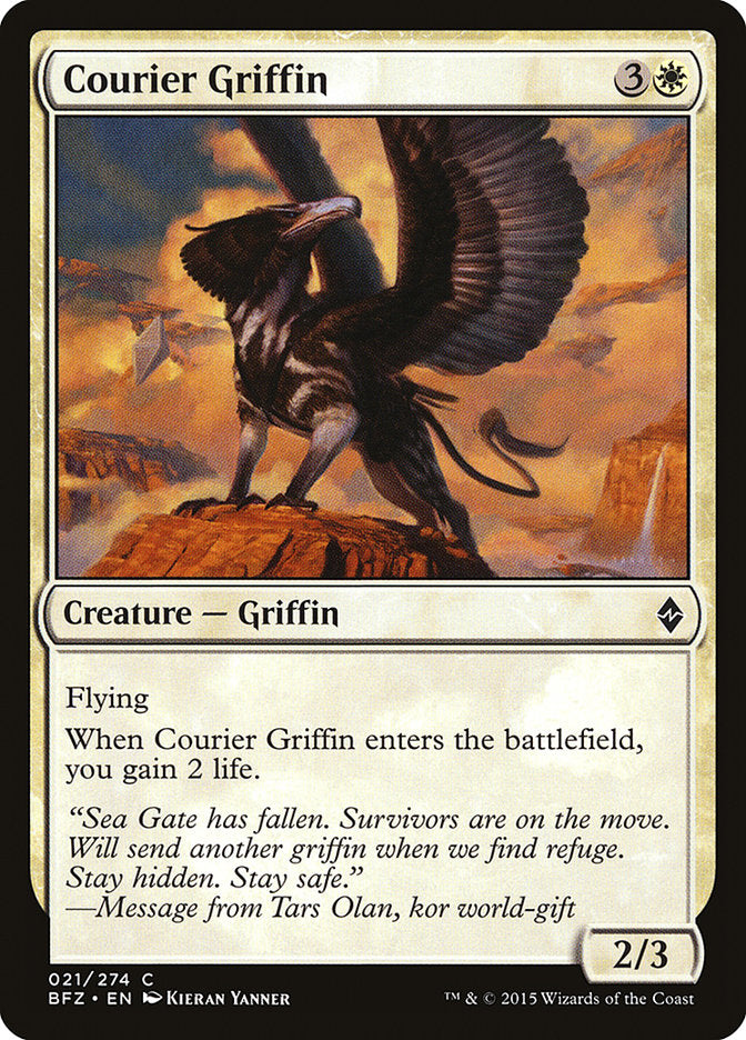 Courier Griffin [Battle for Zendikar] | Pegasus Games WI