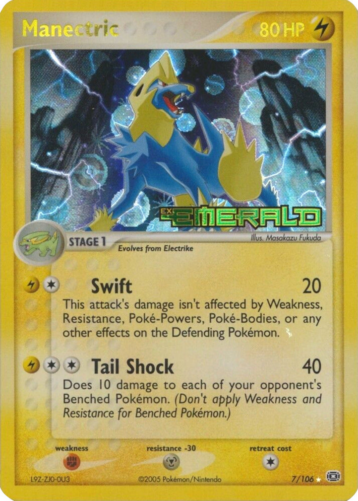 Manectric (7/106) (Stamped) [EX: Emerald] | Pegasus Games WI