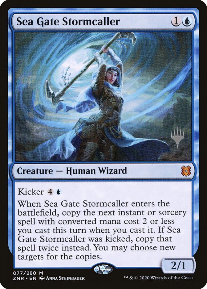 Sea Gate Stormcaller (Promo Pack) [Zendikar Rising Promos] | Pegasus Games WI