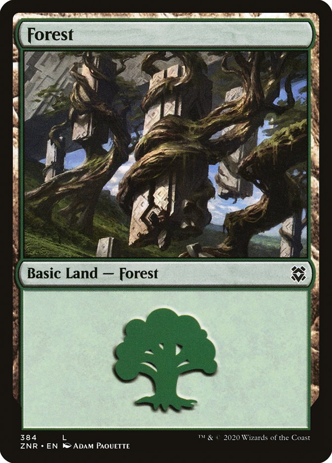 Forest (384) [Zendikar Rising] | Pegasus Games WI