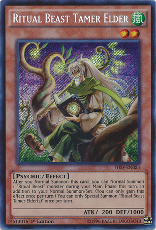 Ritual Beast Tamer Elder [THSF-EN023] Secret Rare | Pegasus Games WI