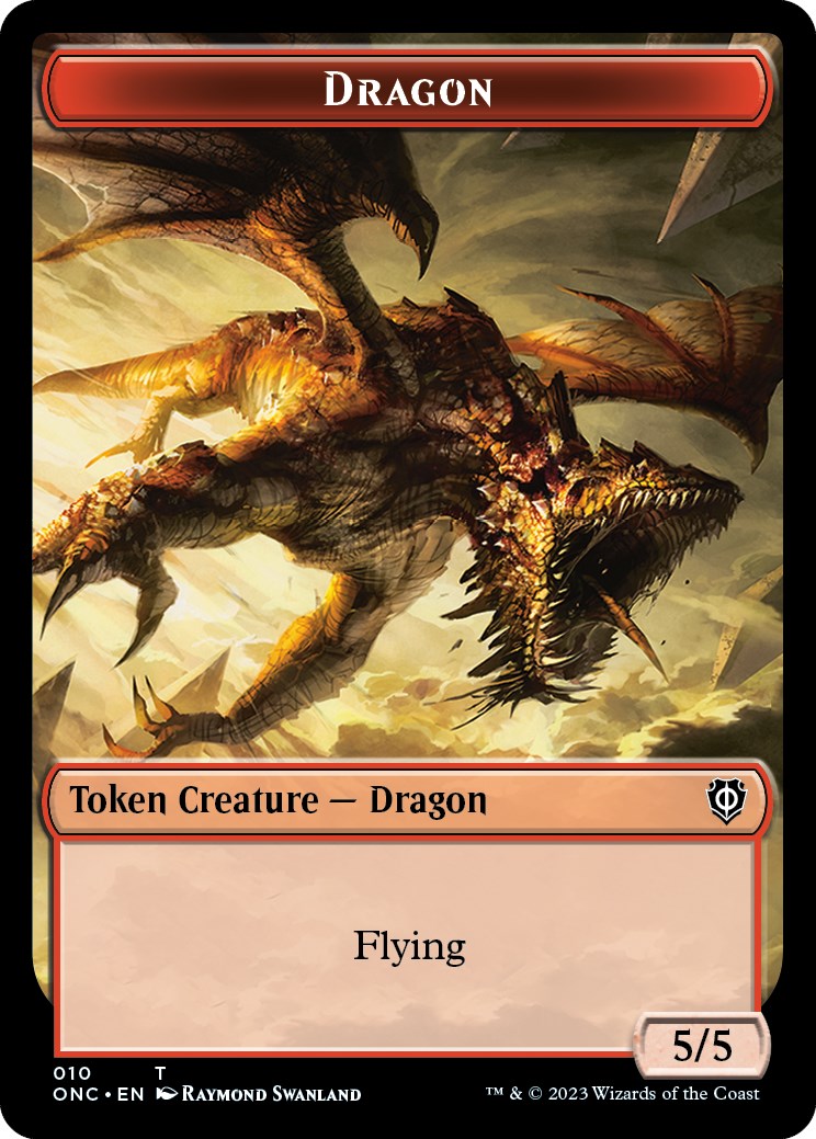 Kobolds of Kher Keep // Dragon Double-Sided Token [Phyrexia: All Will Be One Commander Tokens] | Pegasus Games WI