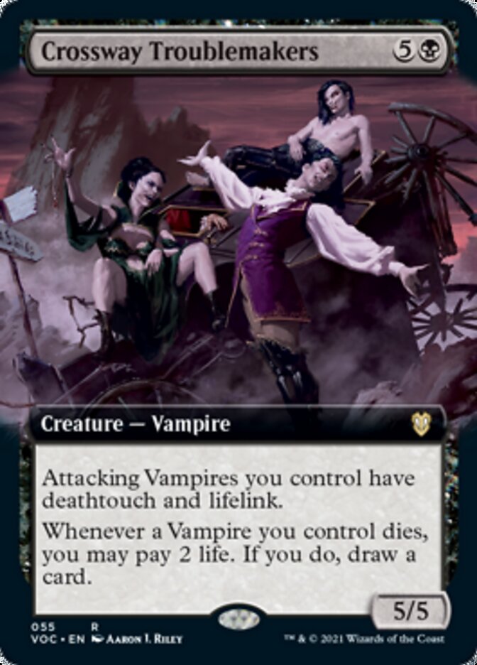 Crossway Troublemakers (Extended Art) [Innistrad: Crimson Vow Commander] | Pegasus Games WI