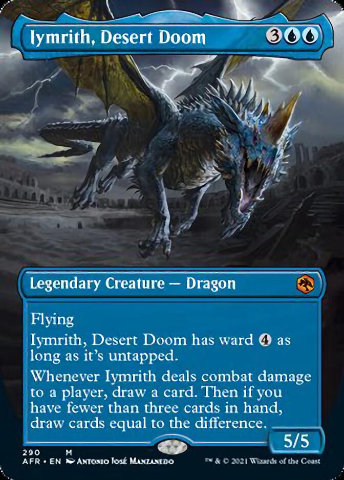 Iymrith, Desert Doom (Borderless Alternate Art) [Dungeons & Dragons: Adventures in the Forgotten Realms] | Pegasus Games WI