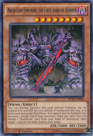 Archfiend Emperor, the First Lord of Horror [MP14-EN084] Rare | Pegasus Games WI