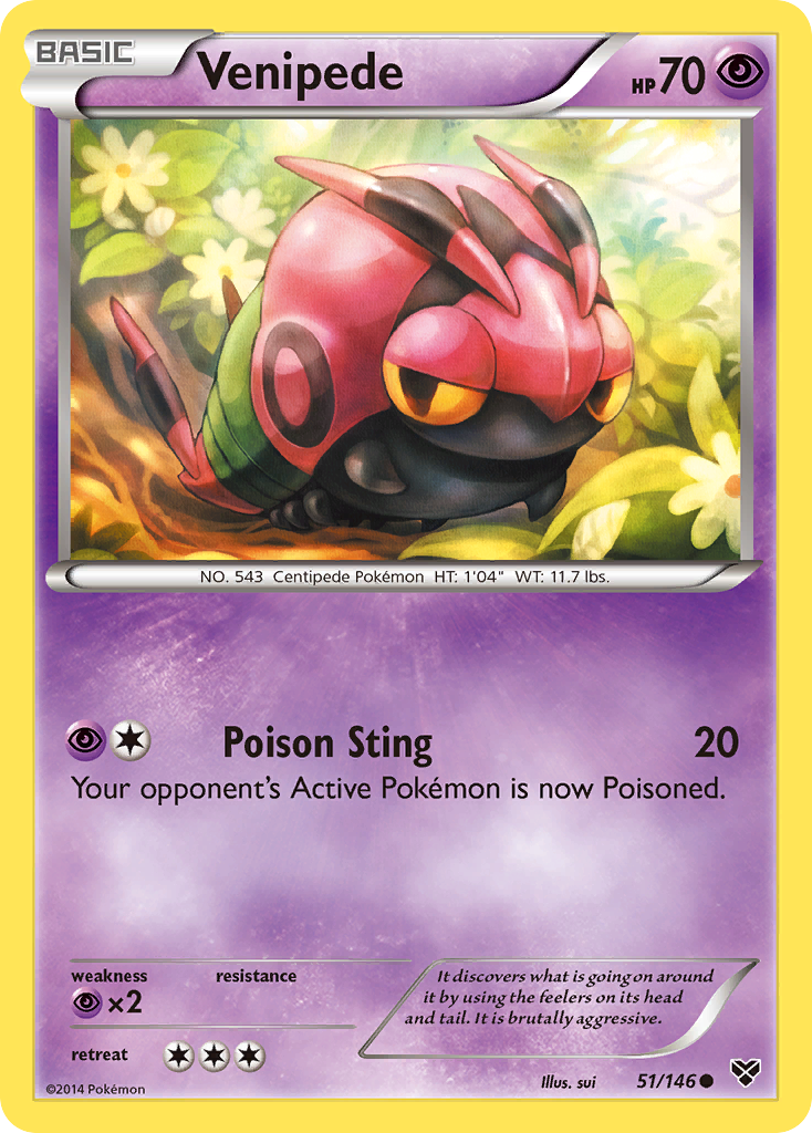 Venipede (51/146) [XY: Base Set] | Pegasus Games WI