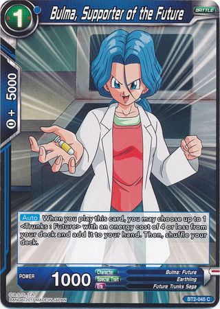 Bulma, Supporter of the Future [BT2-045] | Pegasus Games WI