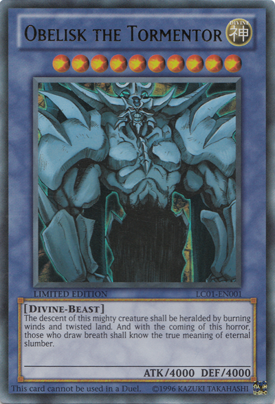 Obelisk the Tormentor [LC01-EN001] Ultra Rare | Pegasus Games WI