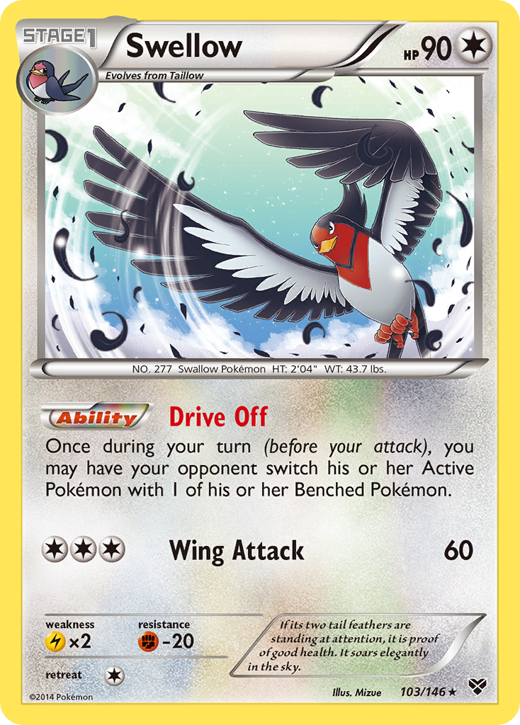 Swellow (103/146) [XY: Base Set] | Pegasus Games WI