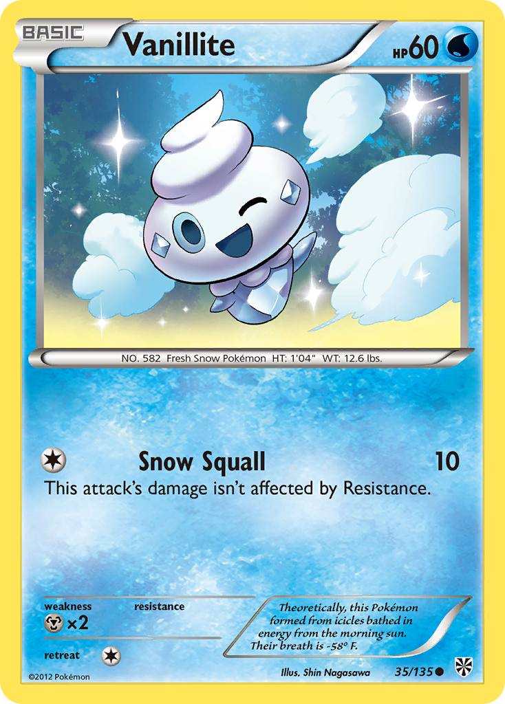 Vanillite (35/135) [Black & White: Plasma Storm] | Pegasus Games WI