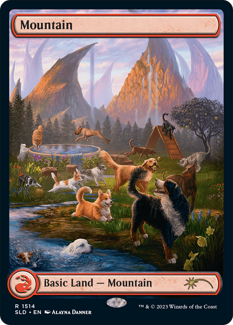 Mountain (1514) [Secret Lair Commander Deck: Raining Cats and Dogs] | Pegasus Games WI