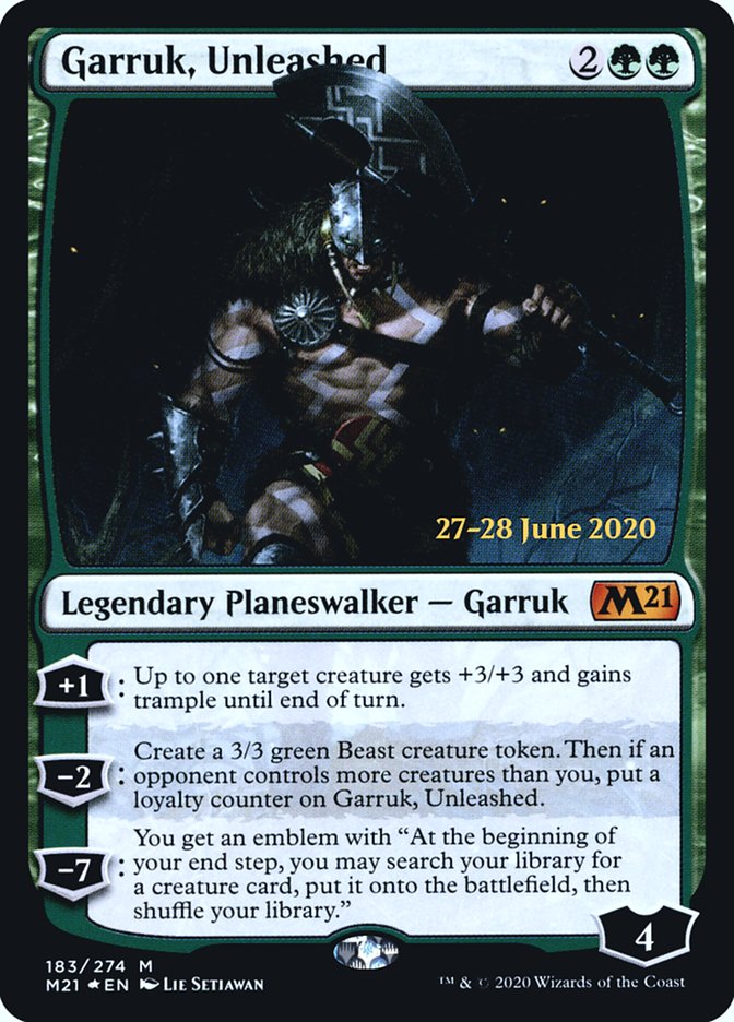 Garruk, Unleashed [Core Set 2021 Prerelease Promos] | Pegasus Games WI