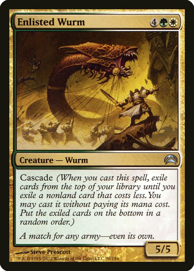 Enlisted Wurm [Planechase 2012] | Pegasus Games WI