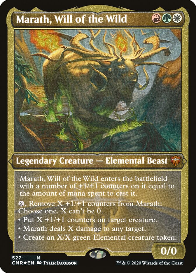 Marath, Will of the Wild (Etched) [Commander Legends] | Pegasus Games WI