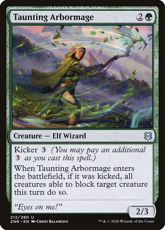 Taunting Arbormage [Zendikar Rising] | Pegasus Games WI