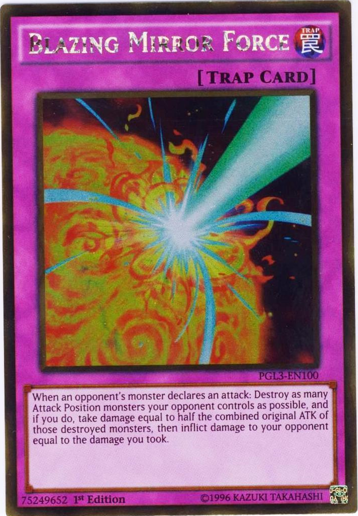 Blazing Mirror Force [PGL3-EN100] Gold Rare | Pegasus Games WI