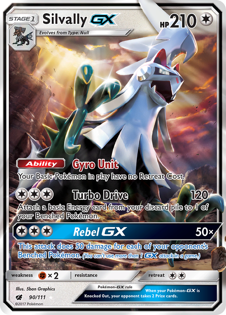 Silvally GX (90/111) [Sun & Moon: Crimson Invasion] | Pegasus Games WI