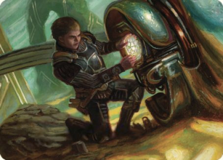 Urza, Powerstone Prodigy Art Card [The Brothers' War Art Series] | Pegasus Games WI