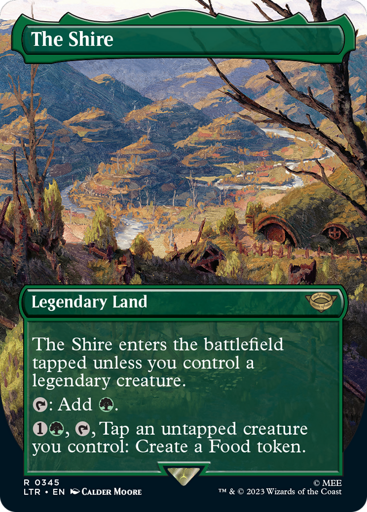 The Shire (Borderless Alternate Art) [The Lord of the Rings: Tales of Middle-Earth] | Pegasus Games WI