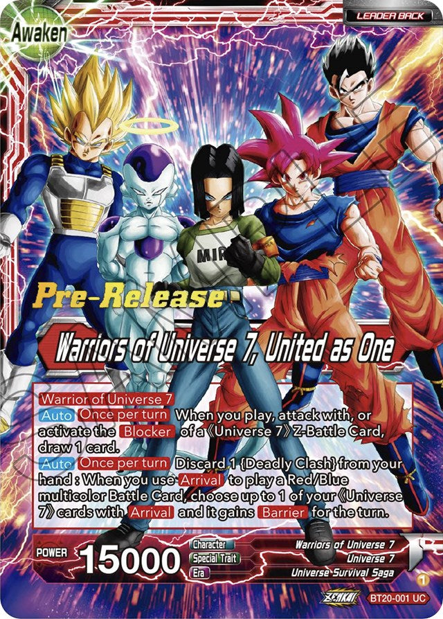 Android 17 // Warriors of Universe 7, United as One (BT20-001) [Power Absorbed Prerelease Promos] | Pegasus Games WI