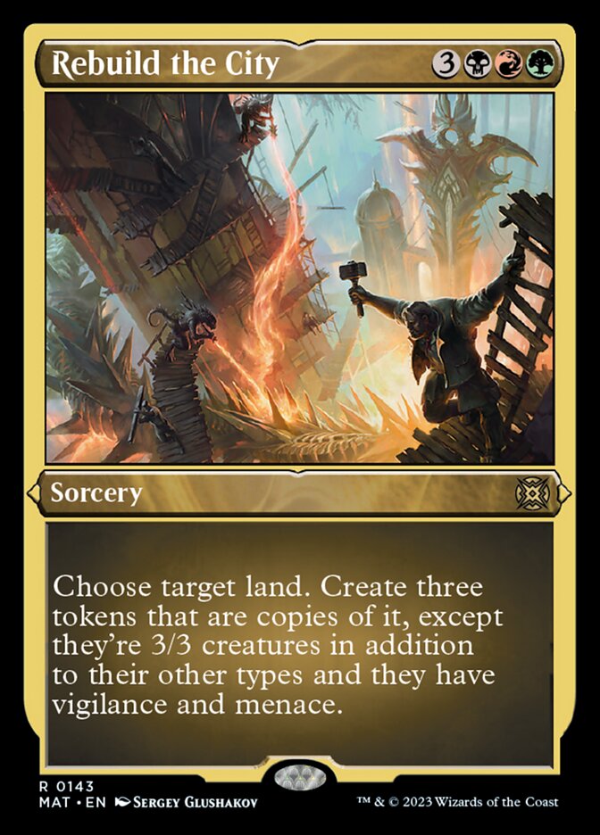 Rebuild the City (Foil Etched) [March of the Machine: The Aftermath] | Pegasus Games WI