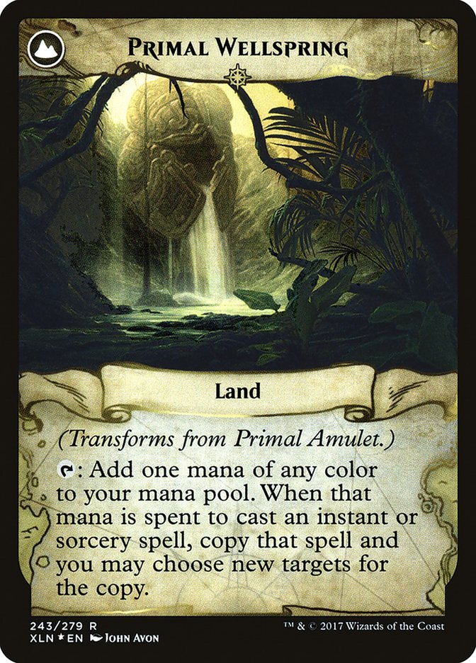 Primal Amulet // Primal Wellspring [Ixalan Prerelease Promos] | Pegasus Games WI