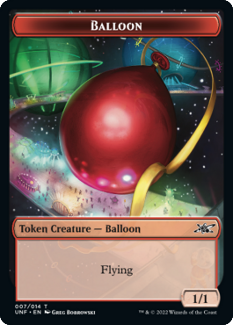 Teddy Bear // Balloon Double-Sided Token [Unfinity Tokens] | Pegasus Games WI