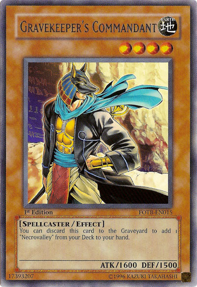 Gravekeeper's Commandant [FOTB-EN015] Rare | Pegasus Games WI