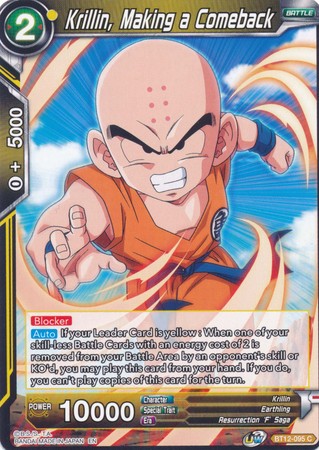 Krillin, Making a Comeback [BT12-095] | Pegasus Games WI