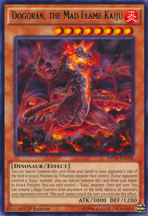 Dogoran, the Mad Flame Kaiju [MP16-EN098] Rare | Pegasus Games WI