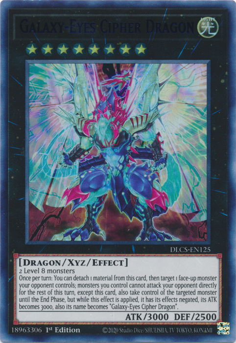 Galaxy-Eyes Cipher Dragon (Blue) [DLCS-EN125] Ultra Rare | Pegasus Games WI