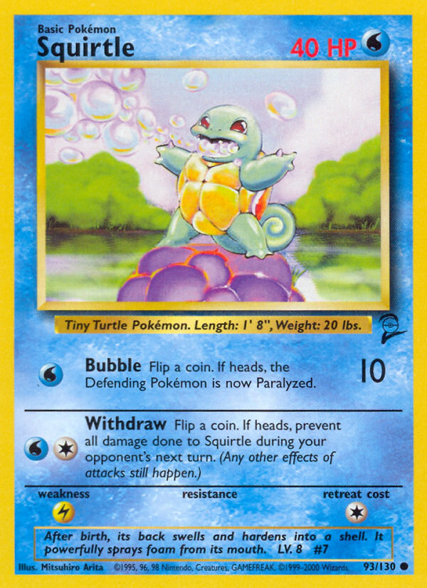 Squirtle (93/130) [Base Set 2] | Pegasus Games WI