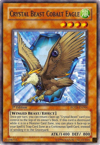 Crystal Beast Cobalt Eagle [FOTB-EN006] Common | Pegasus Games WI