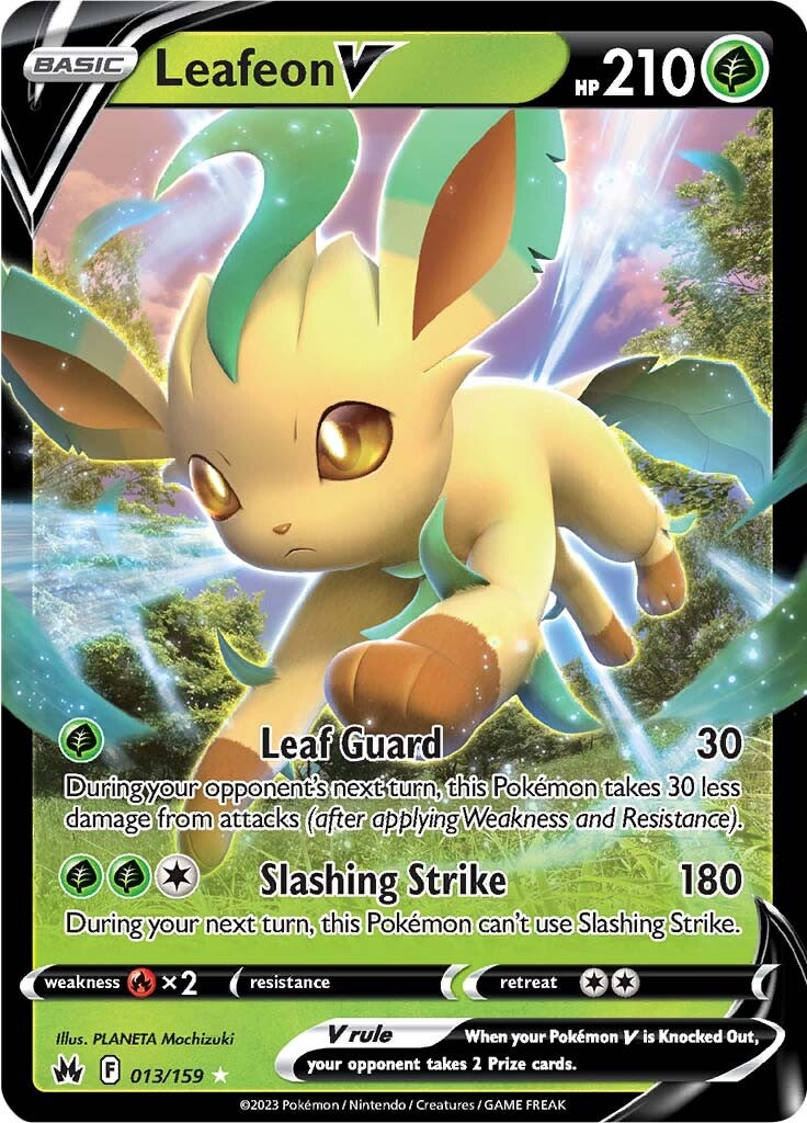 Leafeon V (013/159) [Sword & Shield: Crown Zenith] | Pegasus Games WI