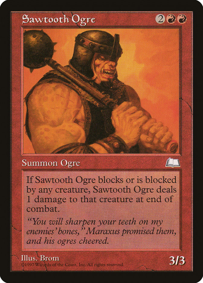 Sawtooth Ogre [Weatherlight] | Pegasus Games WI