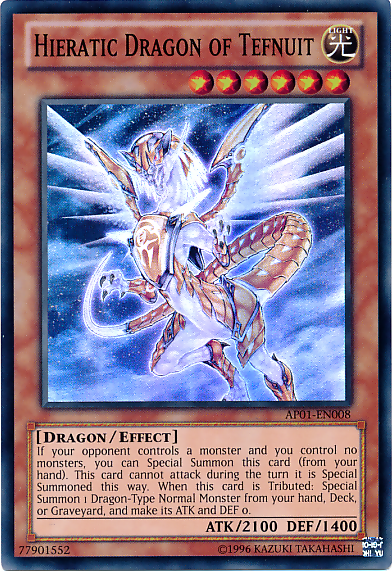 Hieratic Dragon of Tefnuit [AP01-EN008] Super Rare | Pegasus Games WI