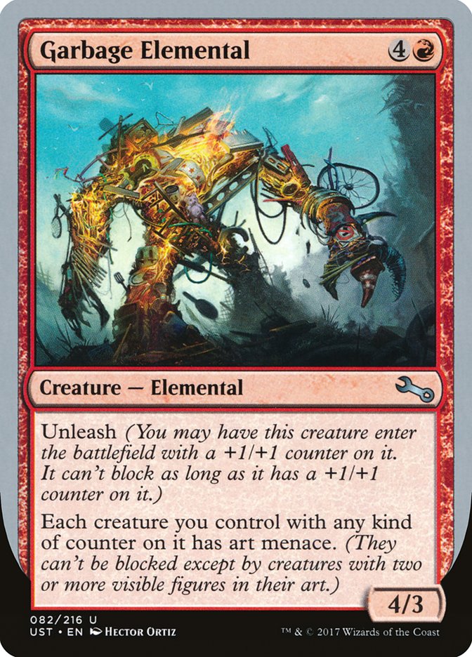 Garbage Elemental (4/3 Creature) [Unstable] | Pegasus Games WI