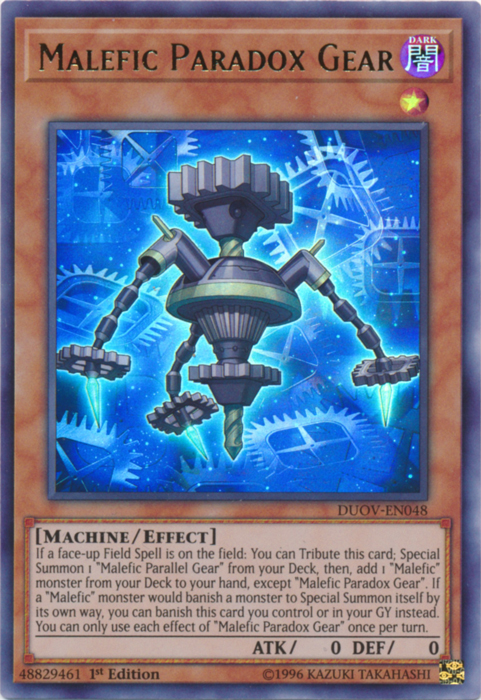 Malefic Paradox Gear [DUOV-EN048] Ultra Rare | Pegasus Games WI
