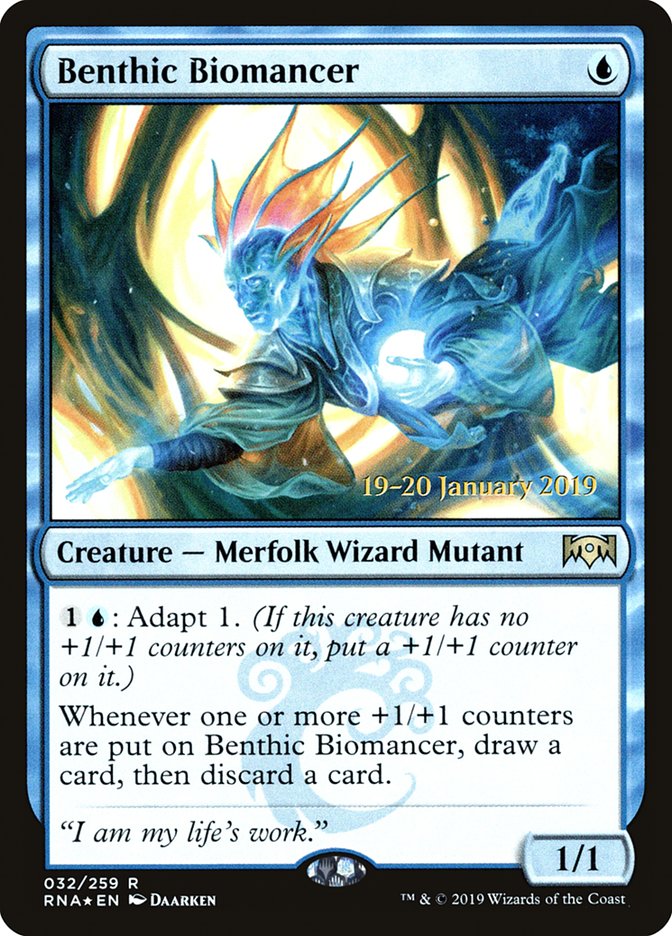 Benthic Biomancer [Ravnica Allegiance Prerelease Promos] | Pegasus Games WI