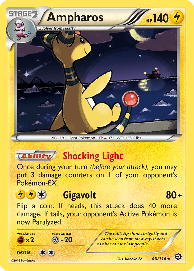 Ampharos (40/114) [XY: Steam Siege] | Pegasus Games WI