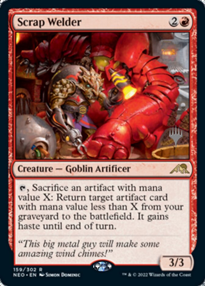 Scrap Welder (Promo Pack) [Kamigawa: Neon Dynasty Promos] | Pegasus Games WI