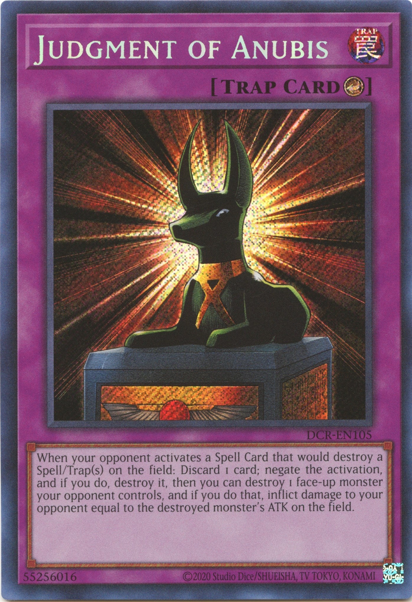 Judgment of Anubis (25th Anniversary) [DCR-EN105] Secret Rare | Pegasus Games WI