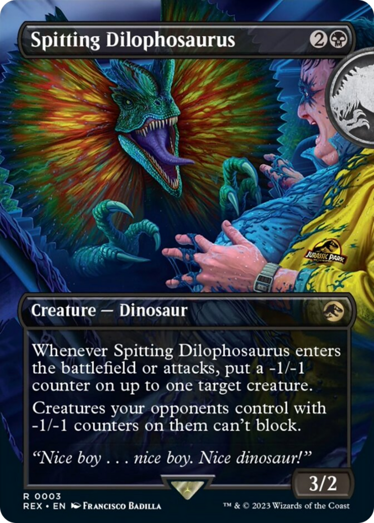 Spitting Dilophosaurus (Borderless) [Jurassic World Collection] | Pegasus Games WI