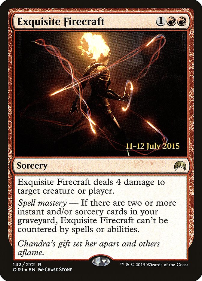 Exquisite Firecraft [Magic Origins Prerelease Promos] | Pegasus Games WI