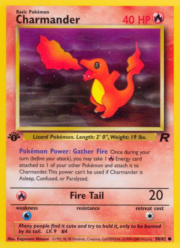 Charmander (50/82) [Team Rocket 1st Edition] | Pegasus Games WI