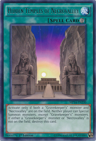 Hidden Temples of Necrovalley [MP14-EN230] Rare | Pegasus Games WI