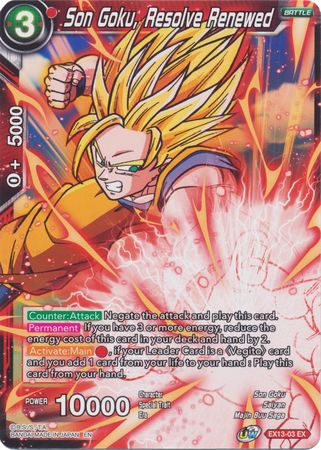 Son Goku, Resolve Renewed [EX13-03] | Pegasus Games WI