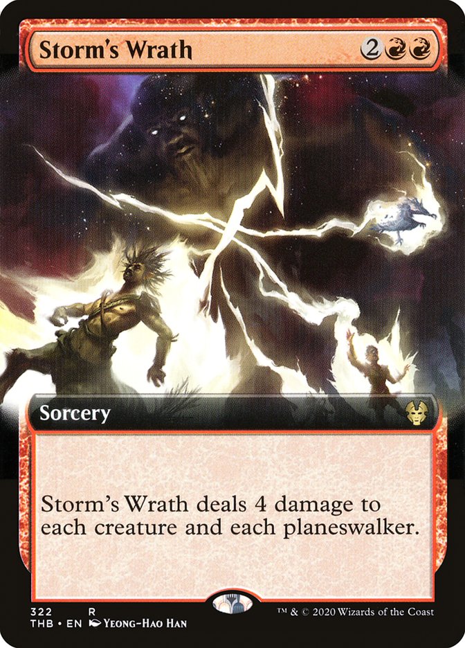 Storm's Wrath (Extended Art) [Theros Beyond Death] | Pegasus Games WI