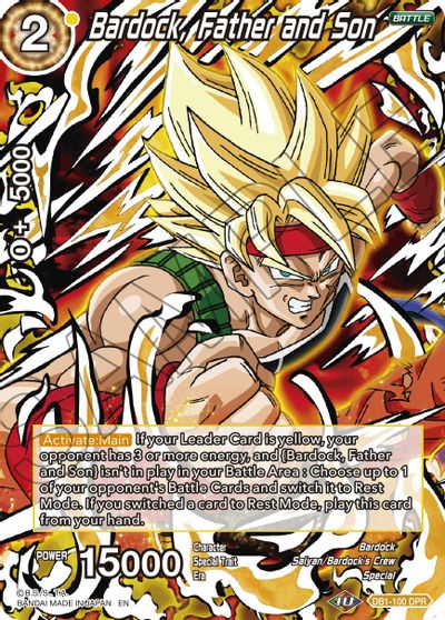 Bardock, Father and Son (Reprint) (DB1-100) [Battle Evolution Booster] | Pegasus Games WI